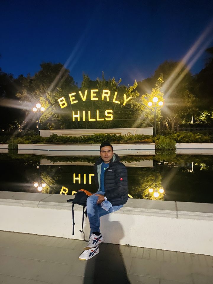 Beverly Hills at night