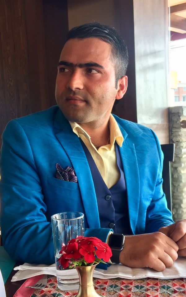 At a dinner meeting