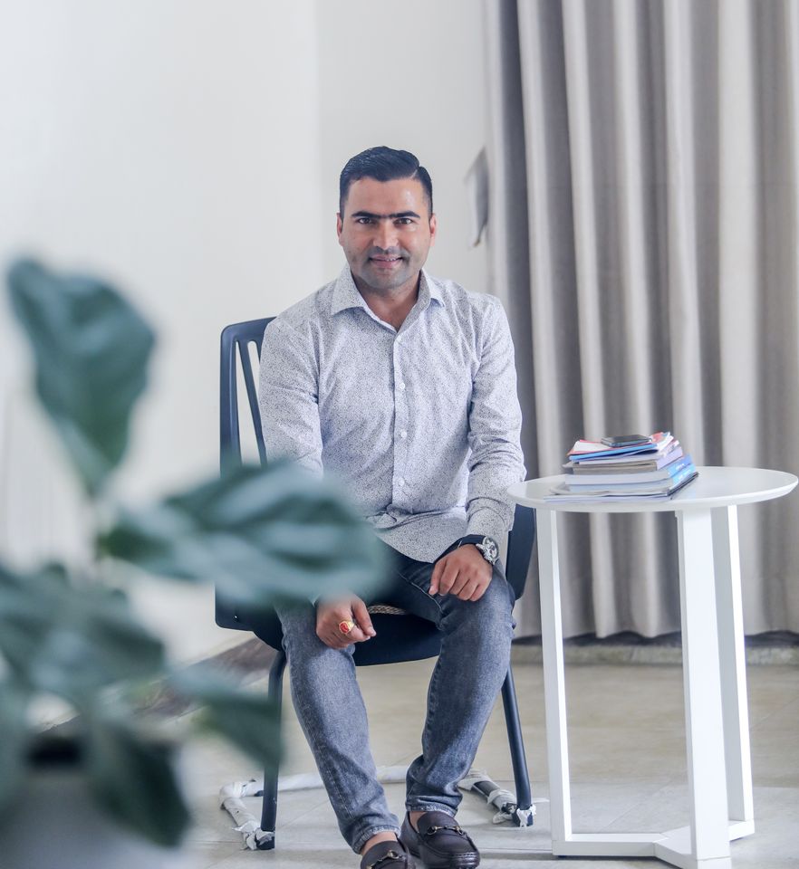In the office